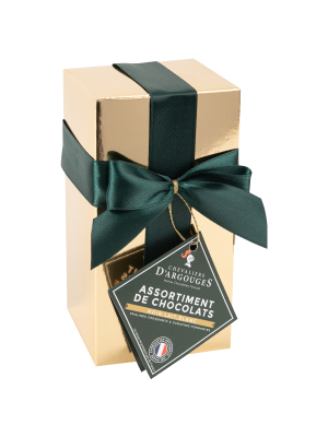 Ciocolata artizanala frantuzesca asortata in cutie cadou, 185gr