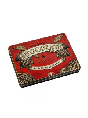Ciocolata asortata ambalata in cutie metalica, 300gr, Chevaliers d'Argouges