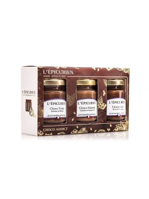 Set Choco addict, 3 sortimente de creme de ciocolata, L'Epicurien
