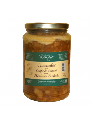 Cassoulet cu rata confiata si fasole din Tarbes, Ramajo, 1400g