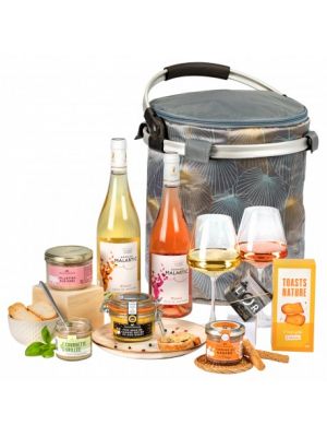 Cos Cadou IMPRESSIONNISTES cu terine, delicatese si vin pentru sarbatori, Ducs de Gascogne, 8 produse