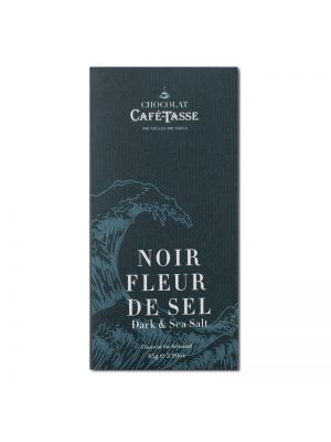 Tableta ciocolata neagra floare de sare, 85g, Café-Tasse