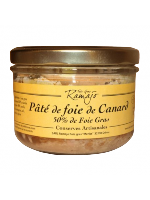 Pateu de ficat de rata cu foie gras (50%), Ramajo, 180g