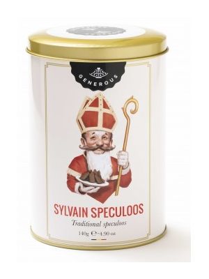 Speculoos cutie metalica pentru Sf. Nicolae si Craciun, 140g, Generous
