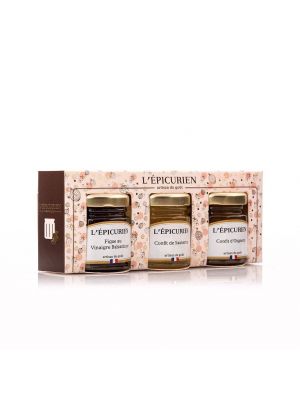 Set Cadou Foie Gras et Compagnie 3 borcane (1*40g 2*45g) L'Epicurien
