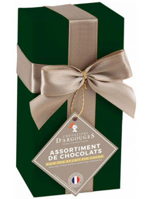 Ciocolata artizanala frantuzesca asortata in cutie cadou, 175gr, Chevaliers d'Argouges